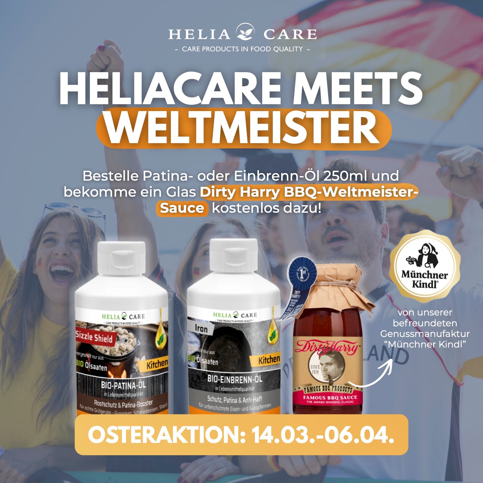 HeliaCARE® BIO-Einbrenn- & Patina-Öl „SIZZLE SHIELD“