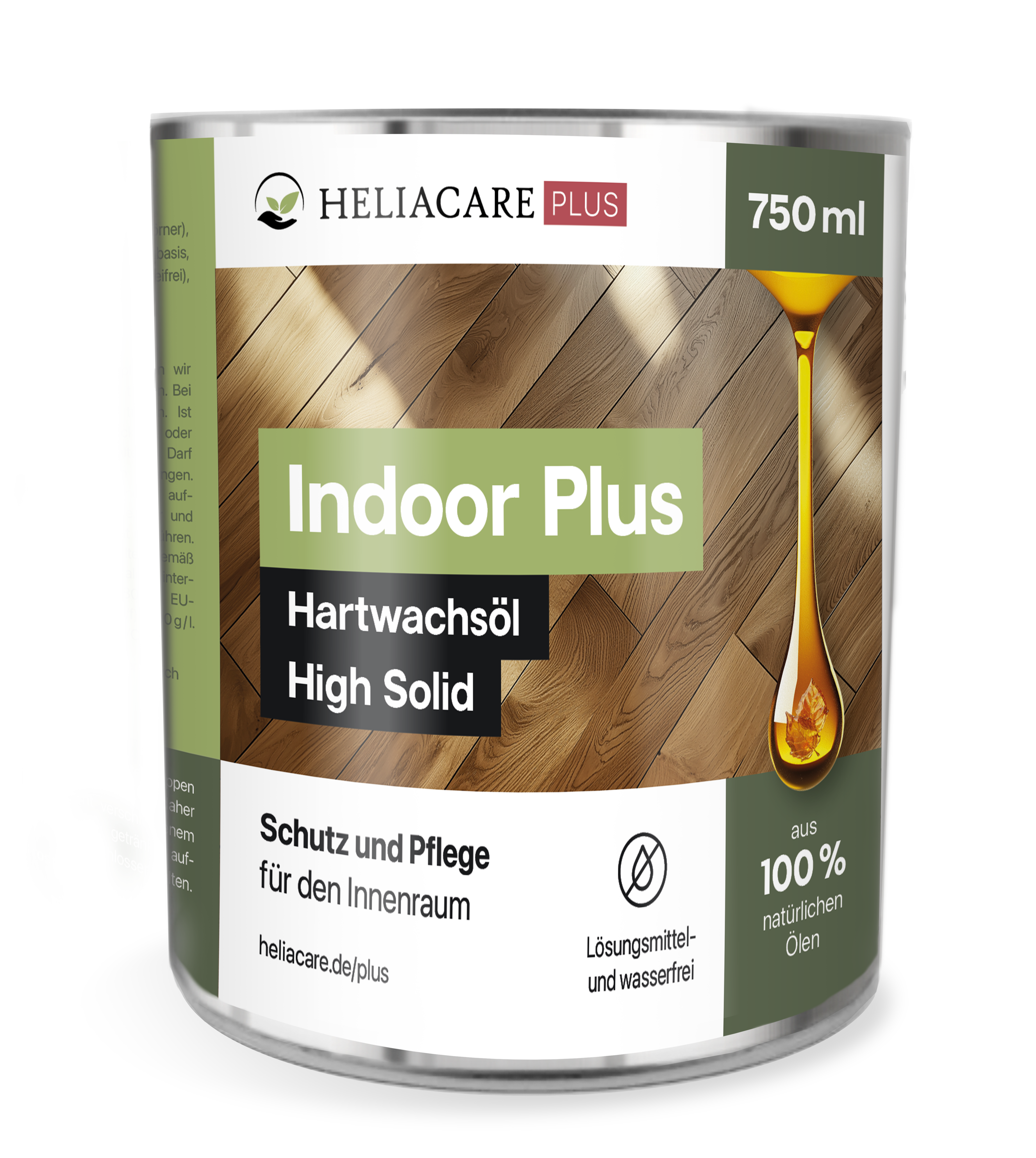 HeliaCARE INDOOR.plus  BIO Hartwachsöl "High Solid" für gewerblichen Einsatz